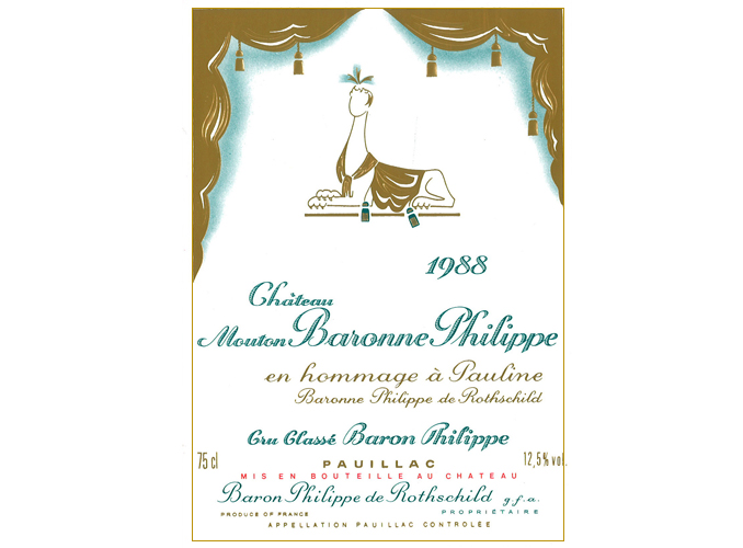 <p>From 1956 to 1988 the wine was called Mouton Baron Philippe, then Mouton Baronne Philippe.</p>
